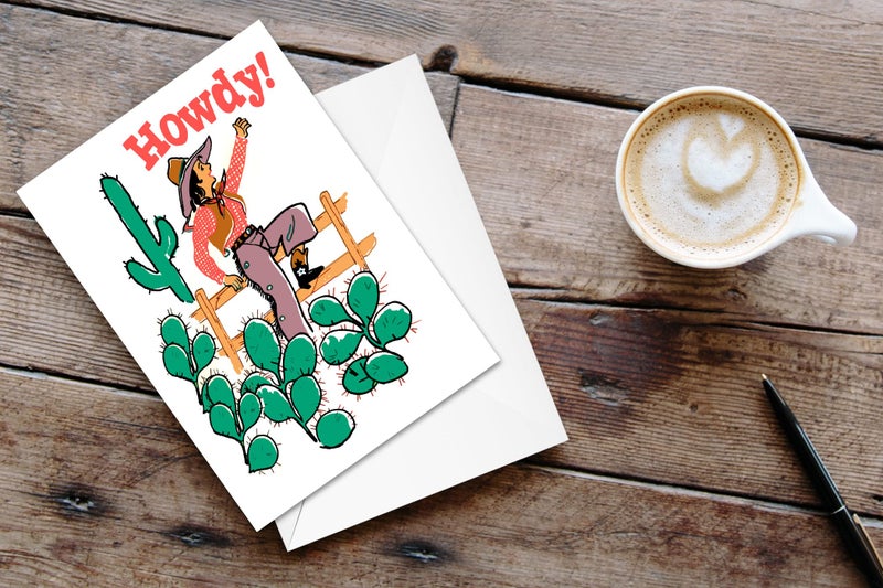 Stonehouse Collection | Western Southwest Ranch Thank You Blank Note Cards | 10 Boxed Cards and Envelopes | USA Made(Howdy) - Image 3